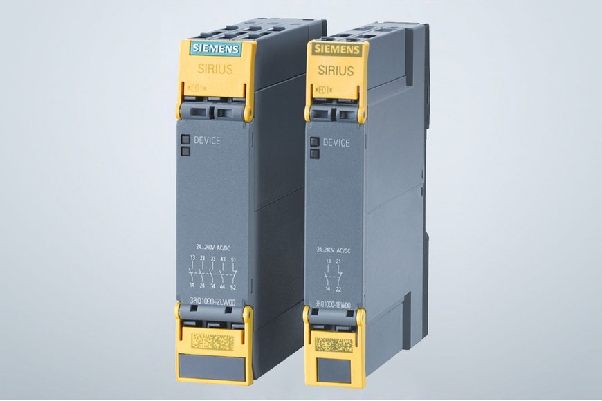 Siemens launches force-guided coupling relays for safety-related applications